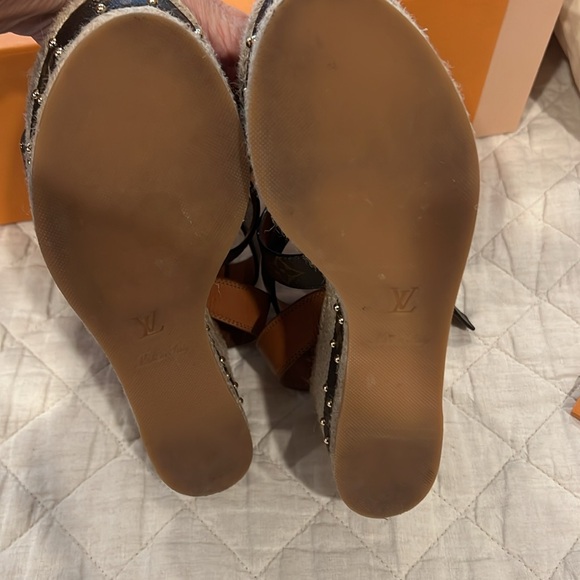 Louis Vuitton boundary wedge sandal women’s size 37 - Picture 3 of 4